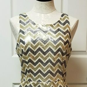 🎉NWOT Charming Charlie Chevron Party Dress🎉